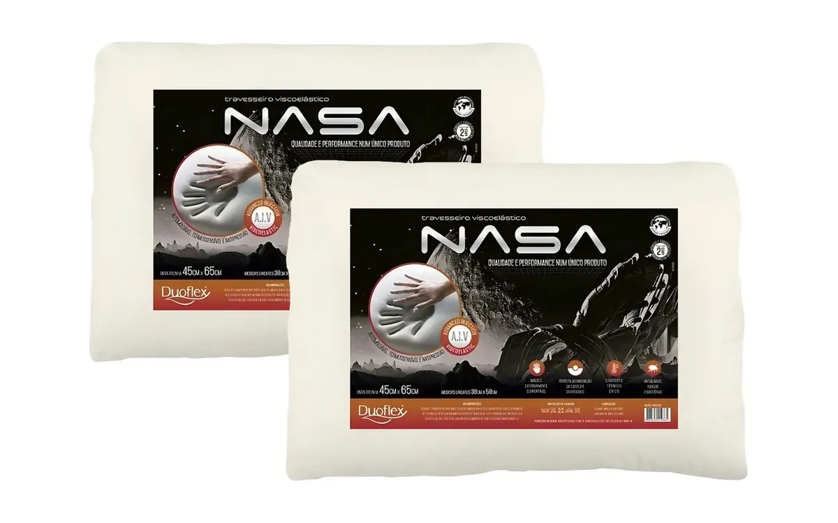 Nasa-X Duoflex pillow 2-pack